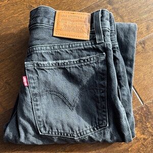 Levi's Women's Black Straight Leg Jeans